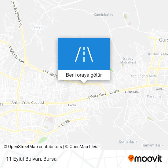 11 Eylül Bulvarı harita