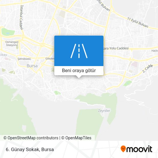 6. Günay Sokak harita