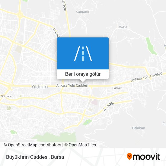 Büyükfırın Caddesi harita