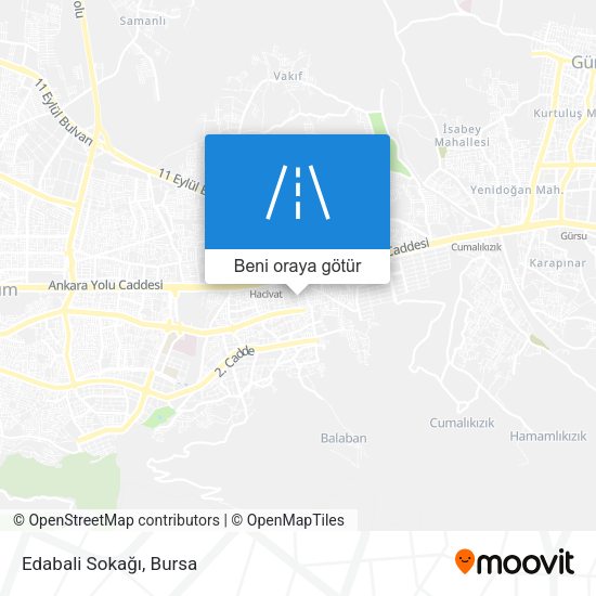 Edabali Sokağı harita