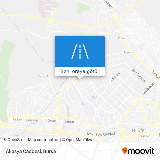 Akasya Caddesi harita