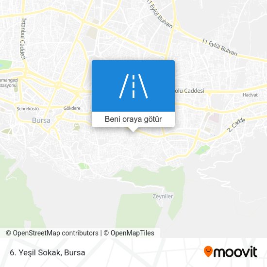 6. Yeşil Sokak harita