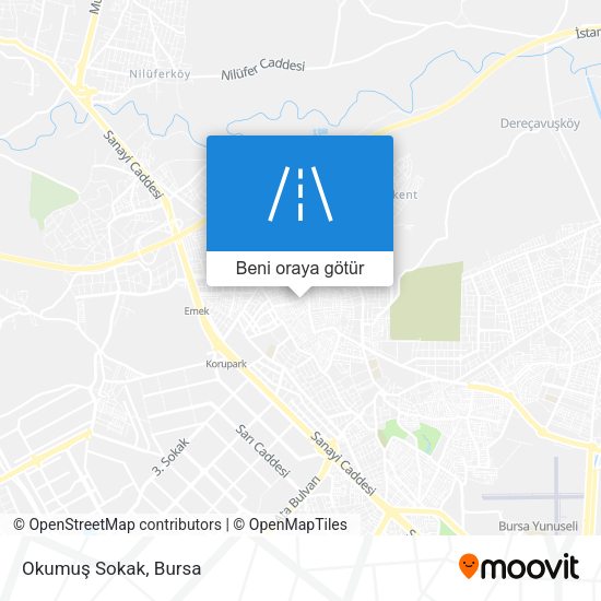 Okumuş Sokak harita