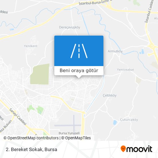 2. Bereket Sokak harita