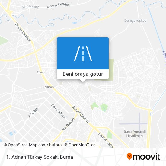 1. Adnan Türkay Sokak harita