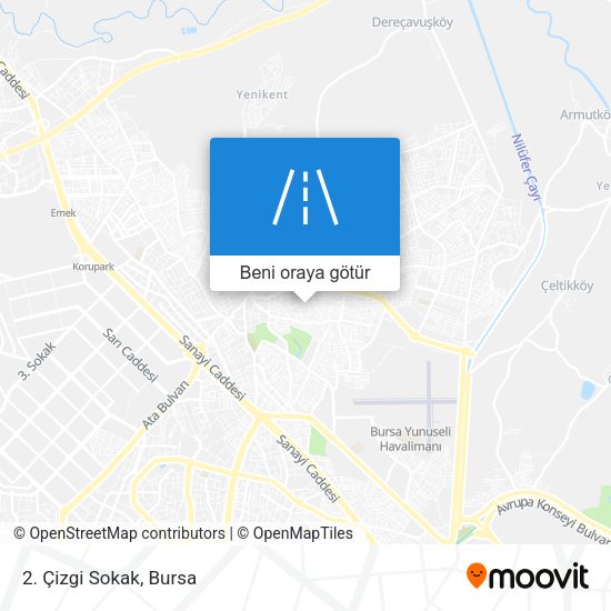 2. Çizgi Sokak harita