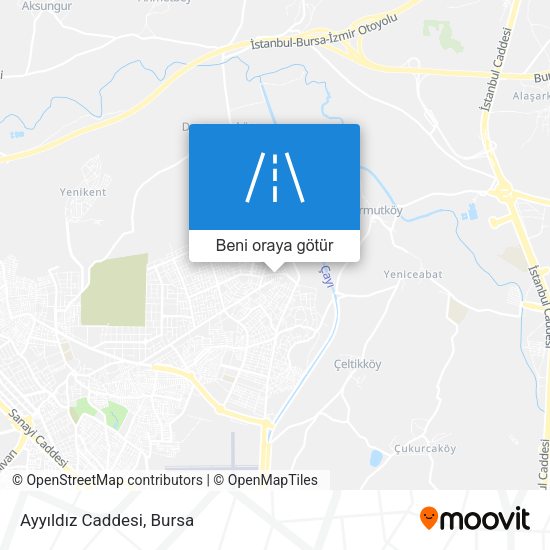 Ayyıldız Caddesi harita