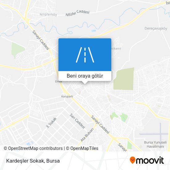 Kardeşler Sokak harita