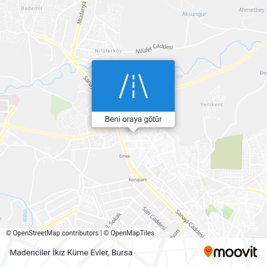 Madenciler İkiz Küme Evler harita