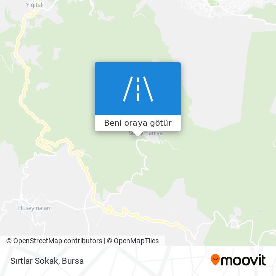 Sırtlar Sokak harita