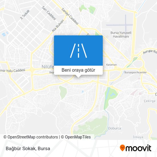 Bağbür Sokak harita