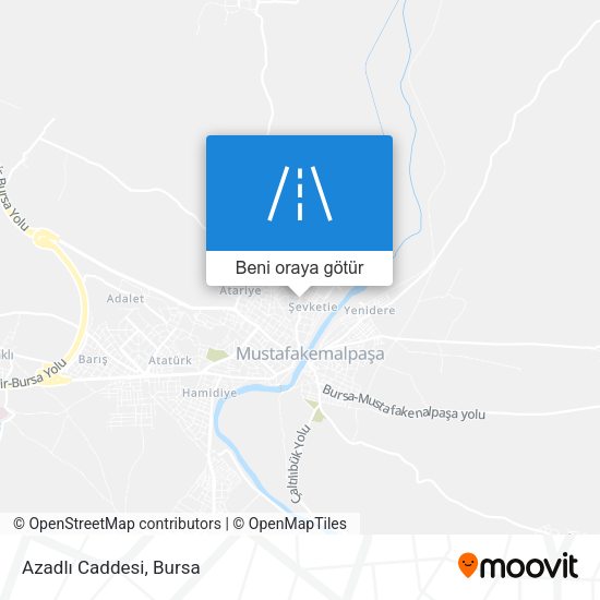 Azadlı Caddesi harita