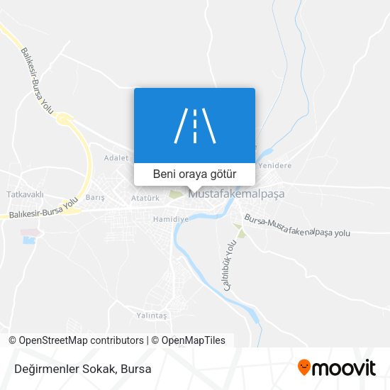 Değirmenler Sokak harita