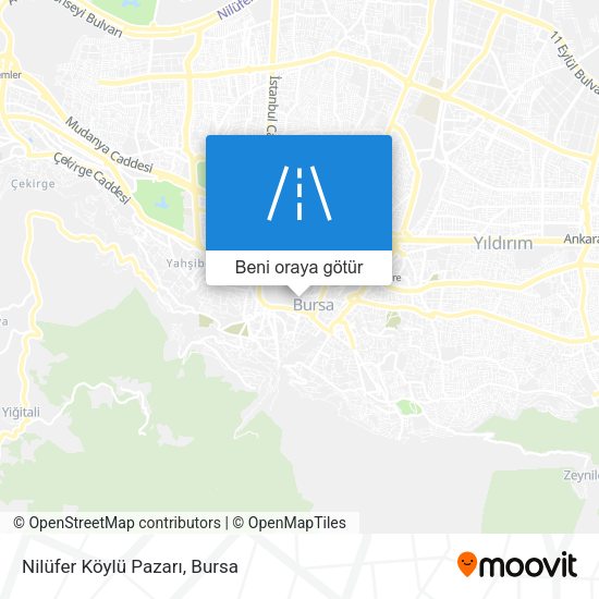 Nilüfer Köylü Pazarı harita