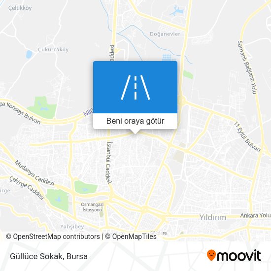 Güllüce Sokak harita