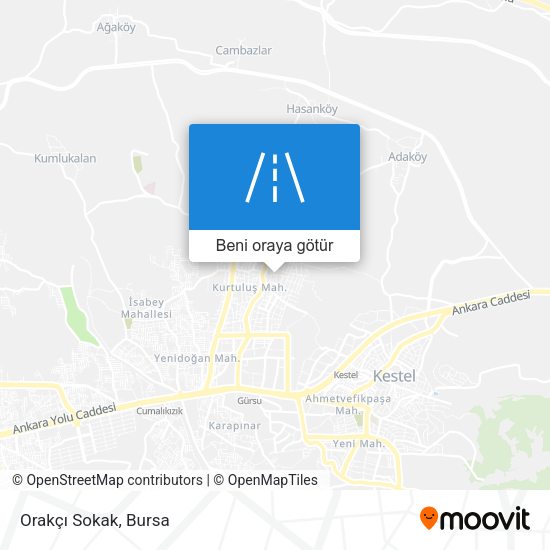 Orakçı Sokak harita