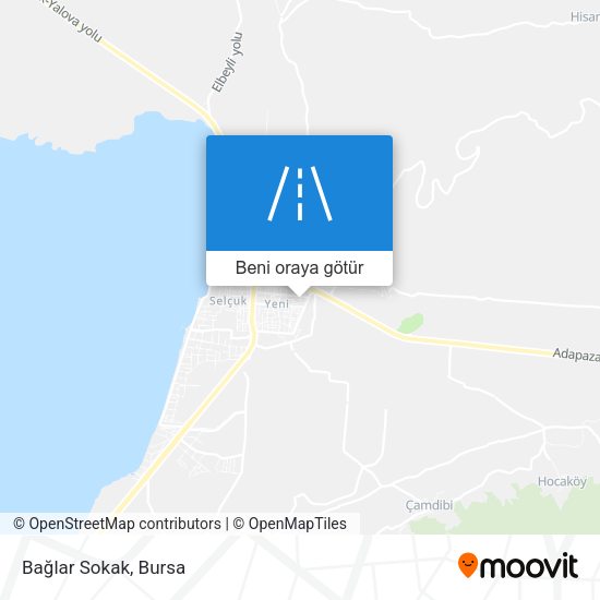 Bağlar Sokak harita