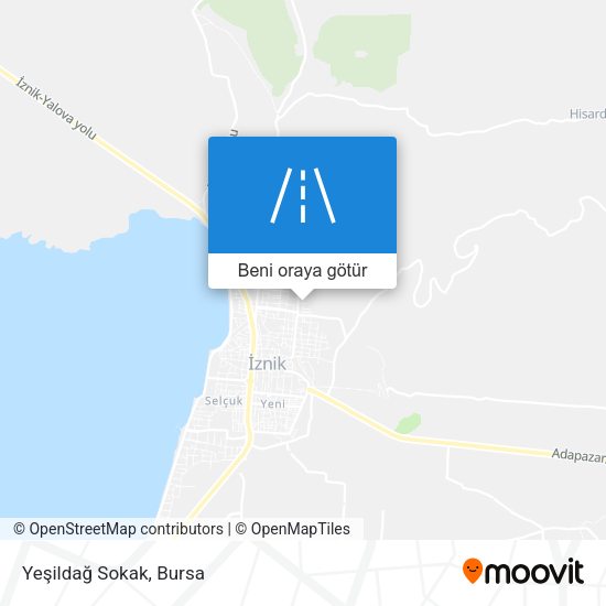 Yeşildağ Sokak harita