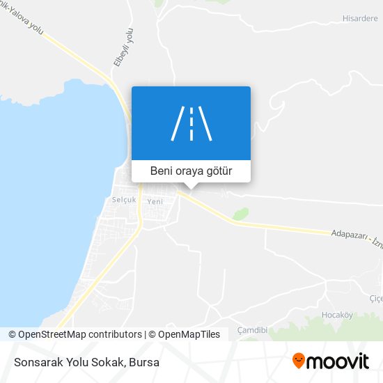 Sonsarak Yolu Sokak harita