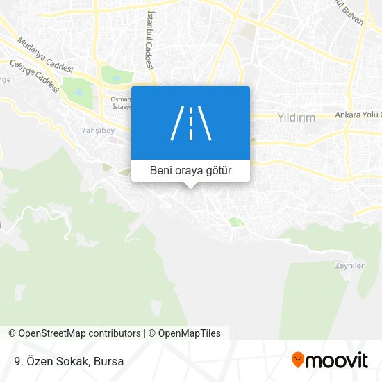 9. Özen Sokak harita