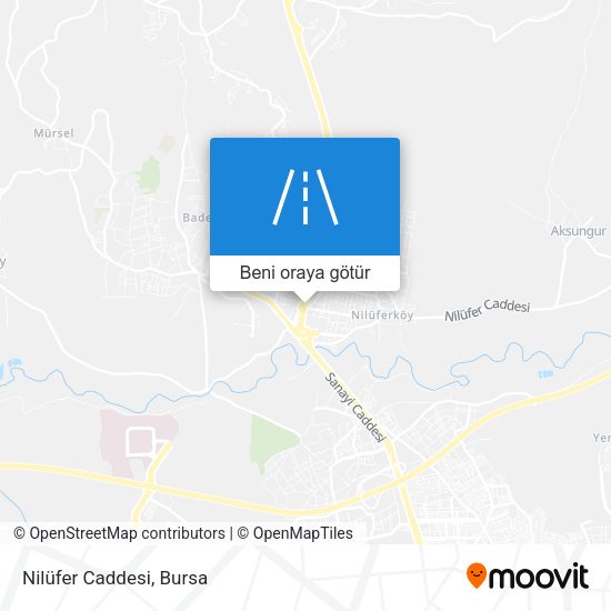 Nilüfer Caddesi harita