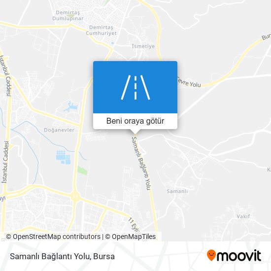 Samanlı Bağlantı Yolu harita