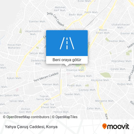 Yahya Çavuş Caddesi harita