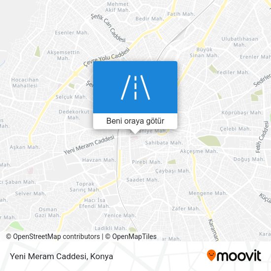 Yeni Meram Caddesi harita