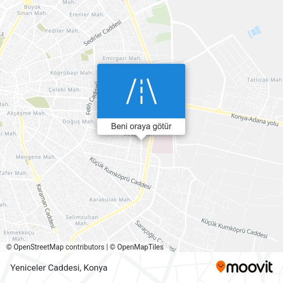 Yeniceler Caddesi harita