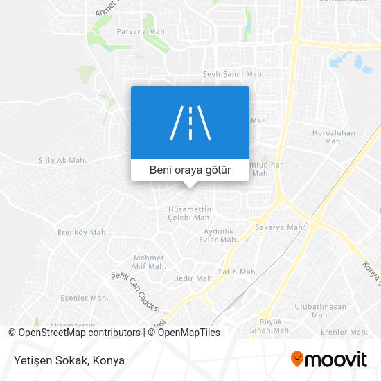 Yetişen Sokak harita