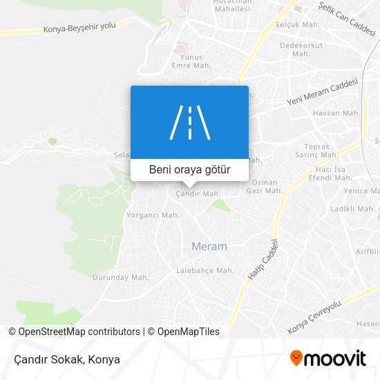 Çandır Sokak harita
