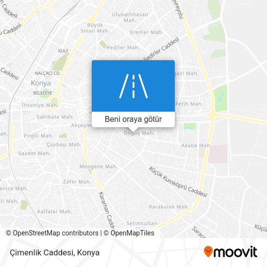 Çimenlik Caddesi harita