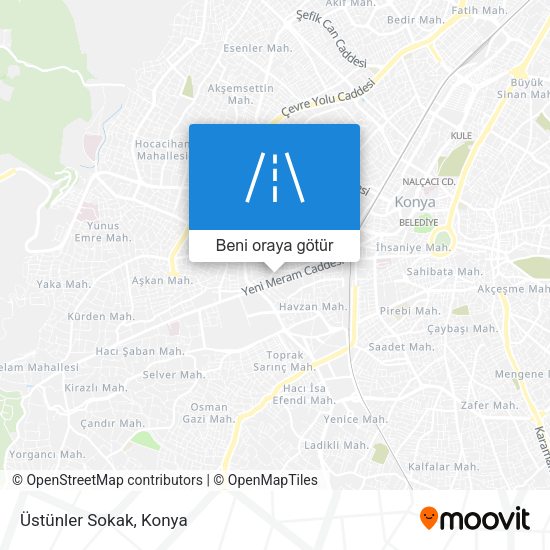 Üstünler Sokak harita