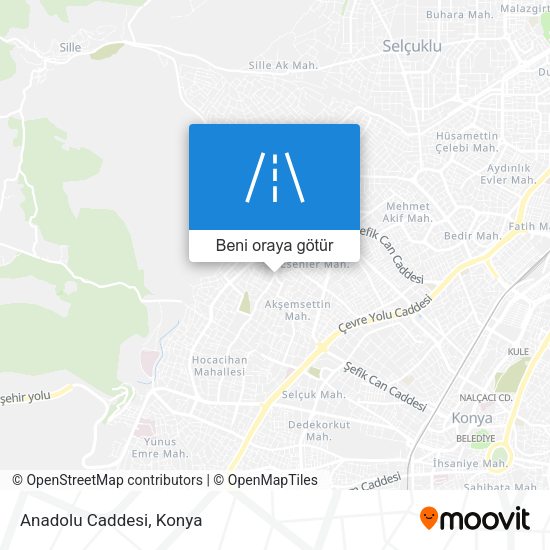 Anadolu Caddesi harita