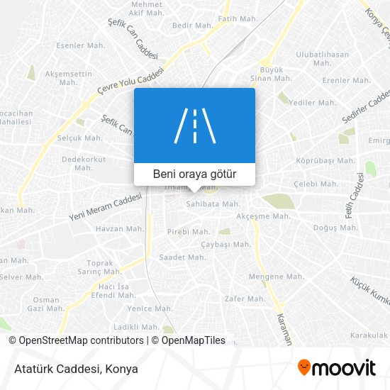 Atatürk Caddesi harita