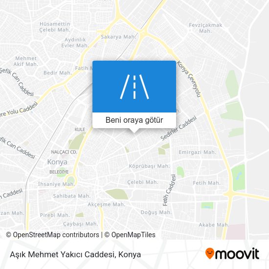 Aşık Mehmet Yakıcı Caddesi harita