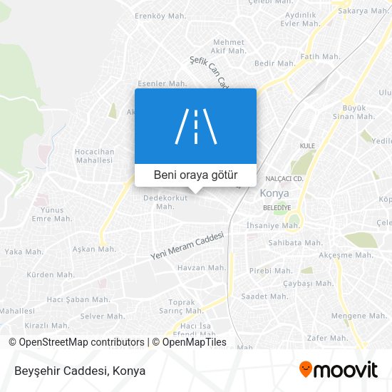 Beyşehir Caddesi harita