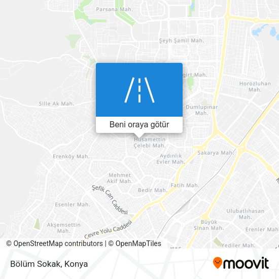 Bölüm Sokak harita