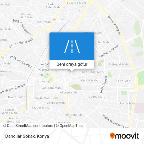 Darıcılar Sokak harita
