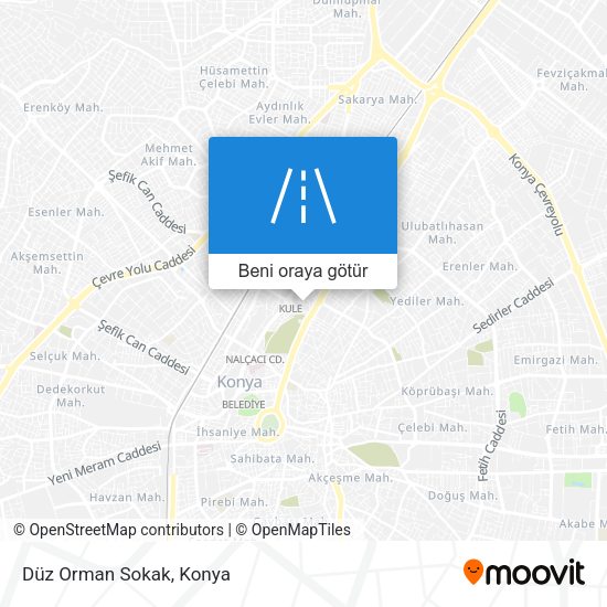 Düz Orman Sokak harita
