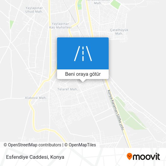 Esfendiye Caddesi harita