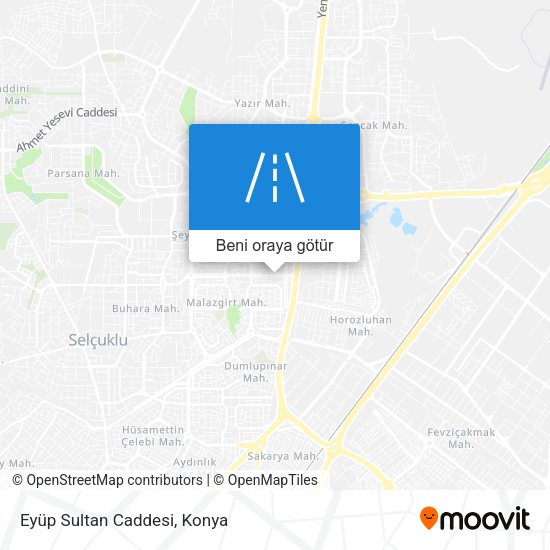 Eyüp Sultan Caddesi harita