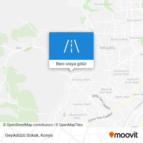 Geyikdüzü Sokak harita