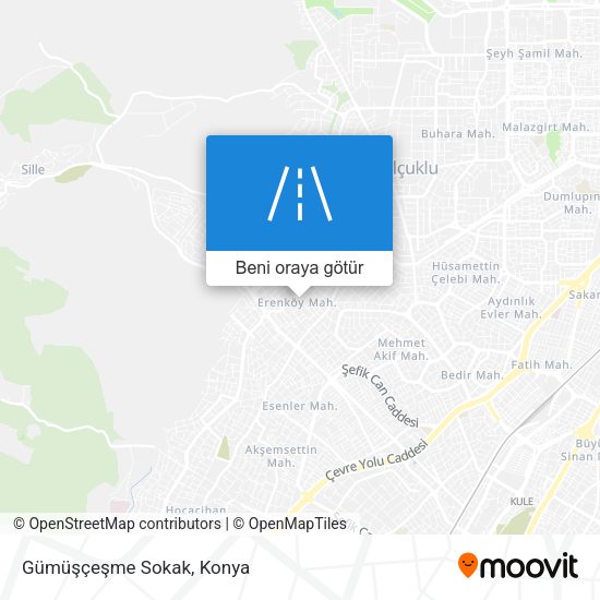 Gümüşçeşme Sokak harita