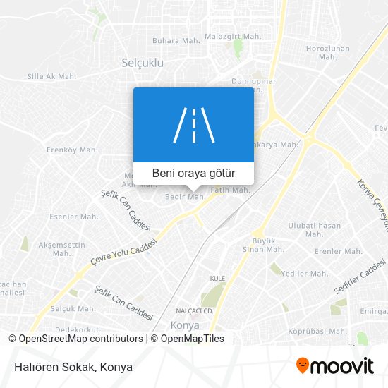 Halıören Sokak harita