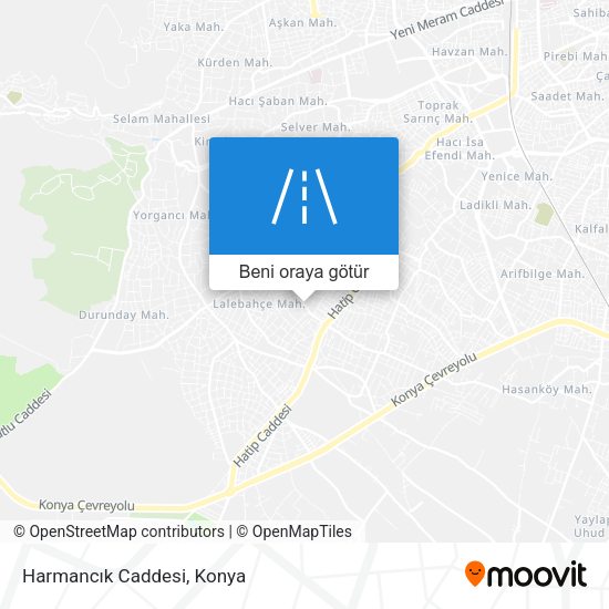Harmancık Caddesi harita