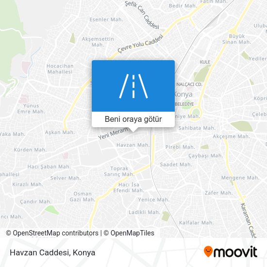 Havzan Caddesi harita