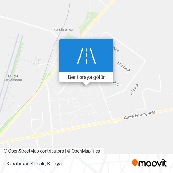Karahisar Sokak harita