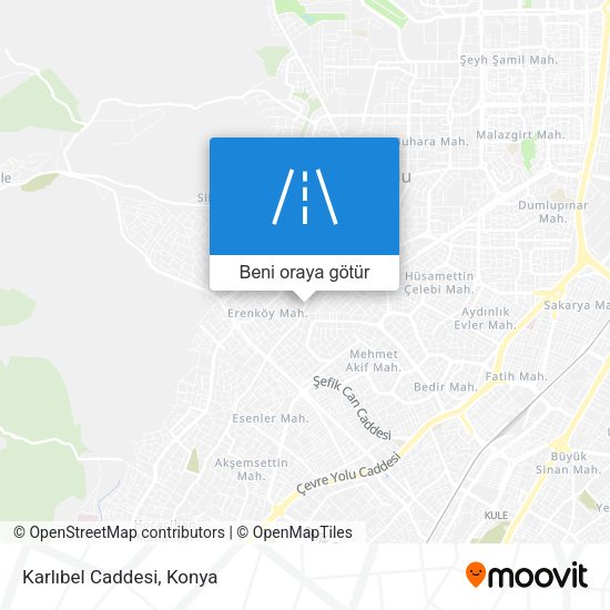 Karlıbel Caddesi harita