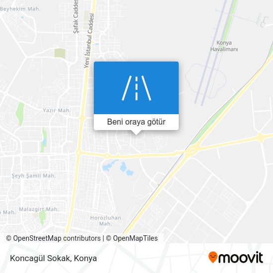 Koncagül Sokak harita